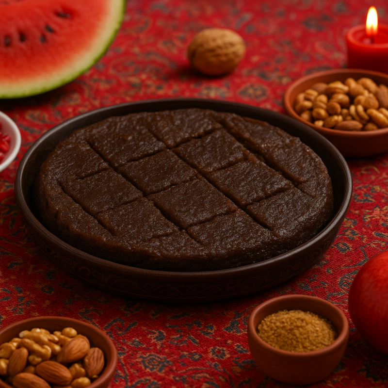 شب یلدا ۱۴۰۴ | حلوا سیاه اردبیل در سفره سنتی یلدا